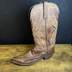 Lucchese Brown Heeled Boot